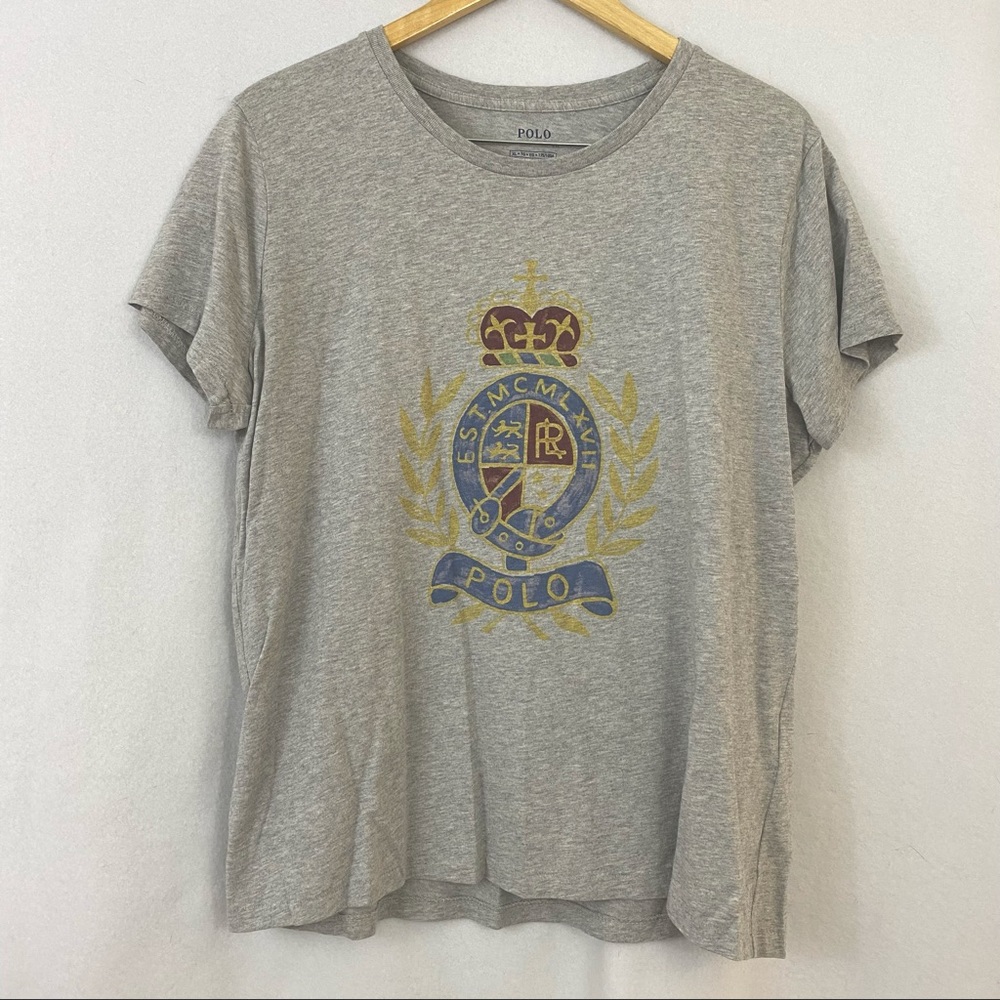 Polo Ralph Lauren Heather Grey Logo Tee